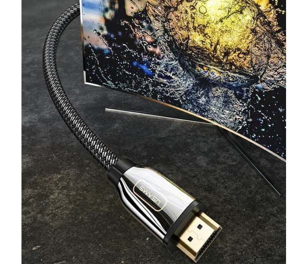 USAMS Kabel HDMI - HDMI 3mUltra HD U67 2,1 8K czarny - 1569078 - zdjęcie 5